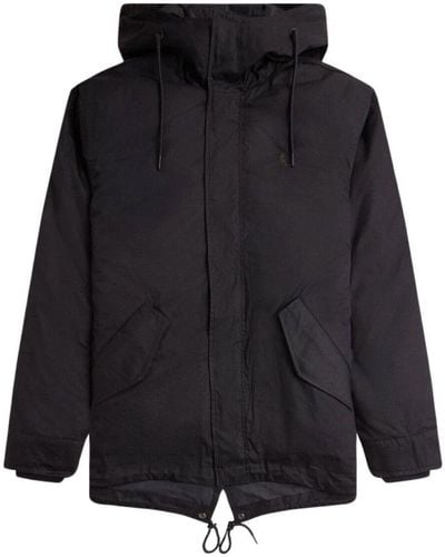 Fred Perry Winter Jackets - Black