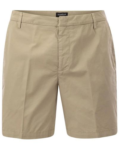 Dondup Manheim cotton shorts - Neutro