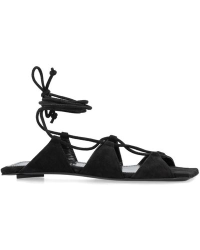 The Attico Shoes > sandals > flat sandals - Noir