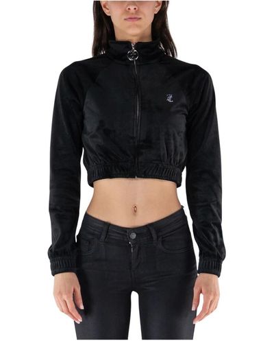 Juicy Couture Cropped full zip hoodie - Negro