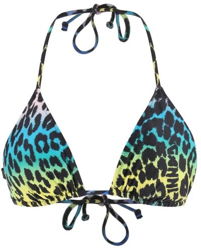 Ganni Leopardendruck bikini-oberteil im dreieck - Grün