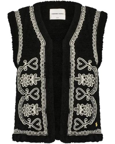 FABIENNE CHAPOT Sleeveless knitwear - Negro