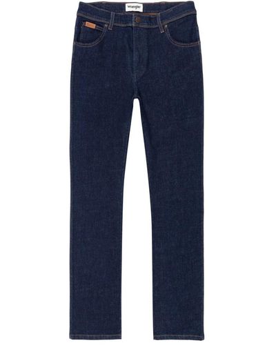 Wrangler Regular Fit Jeans - Blauw