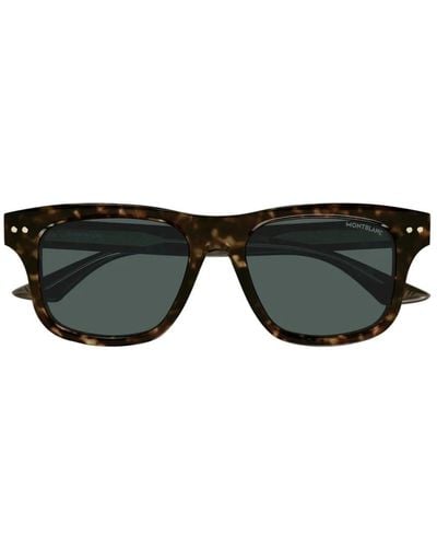 Montblanc Mb0319S Linea Snowcap Sunglasses - Black