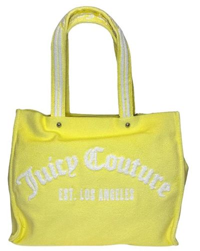 Juicy Couture Borsa shopper gialla in spugna - Giallo