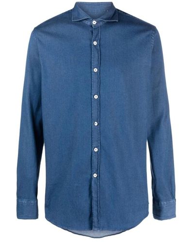 Canali Denim Shirts - Blue
