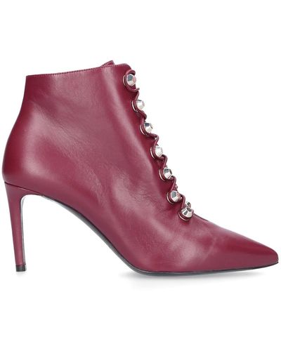 Balenciaga Ankle Boots Wawf0 Calfskin - Purple