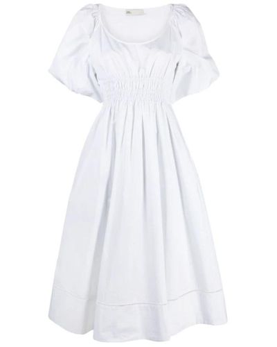 Tory Burch Tag Midi Kleid - Weiß