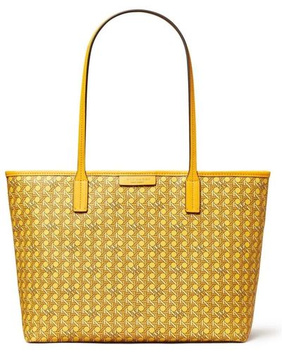 Tory Burch Ever-ready printed coated canvas tote - Giallo