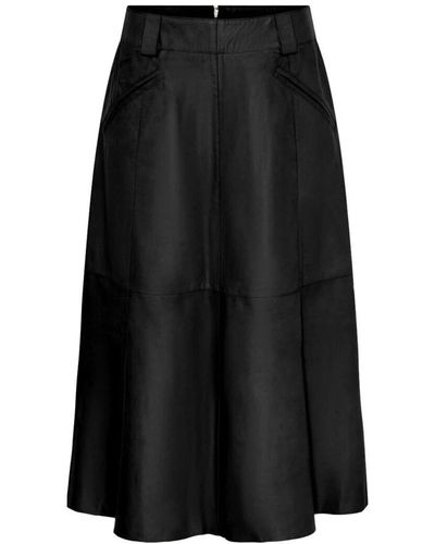 Notyz Midi Skirts - Black