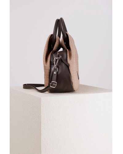 Peserico Stilvolle handtasche mit langem riemen - Braun