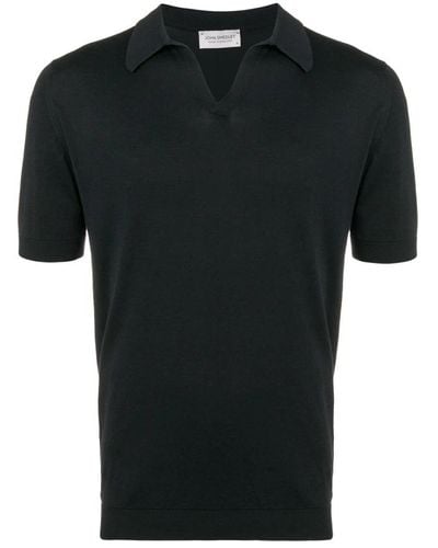 John Smedley Tops > polo shirts - Noir