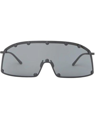 Rick Owens Oversized sonnenbrille mit schutz - Grau