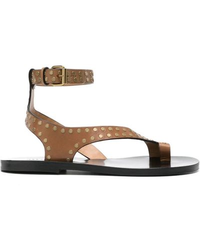 Isabel Marant Jiona sandalen - stilvolle sommer schuhe - Mettallic