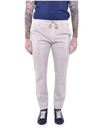 Eleventy Slim-Fit Trousers - Blue