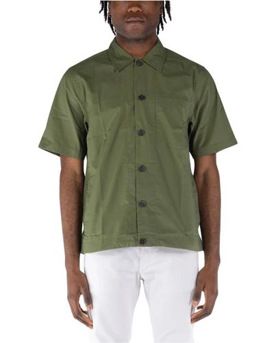 Universal Works Short Sleeve Shirts - Green