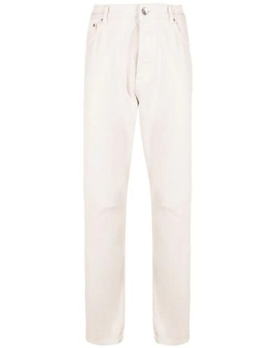 Brunello Cucinelli Straight Jeans - White