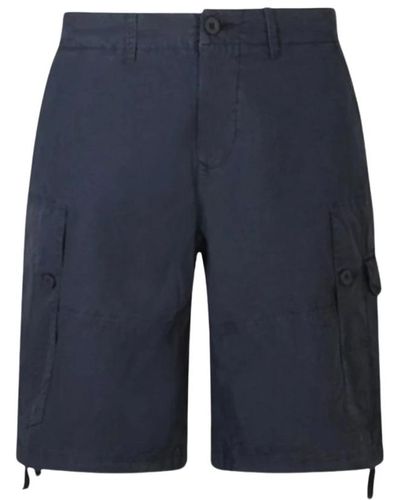 Blauer Shorts cargo in blu