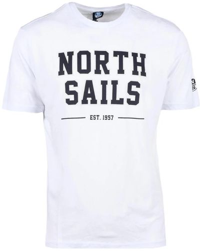 North Sails T-Shirts - Weiß