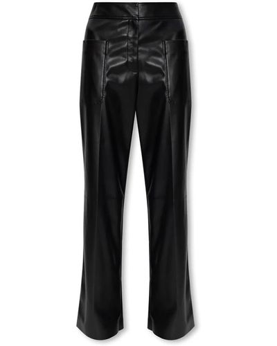 Stella McCartney Leather trousers - Negro