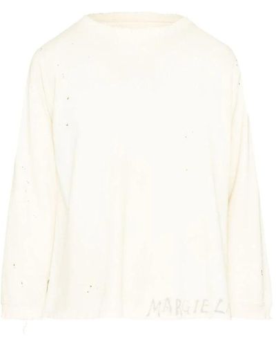 Maison Margiela Long sleeve tops - Weiß