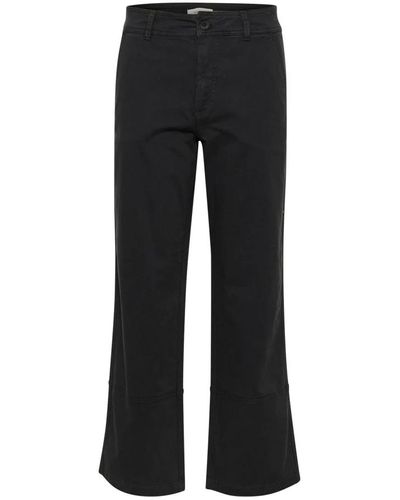 Part Two Trousers > cropped trousers - Noir