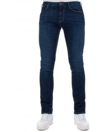Emporio Armani Jeans > slim-fit jeans - Bleu