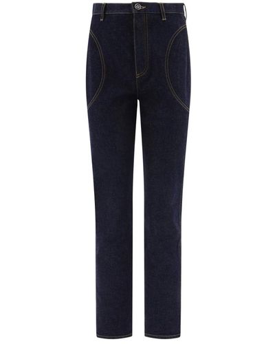 Alaïa Highwaist jeans - Blu