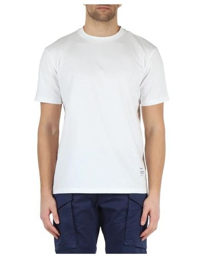 Replay Baumwoll t-shirt mit logo - Weiß