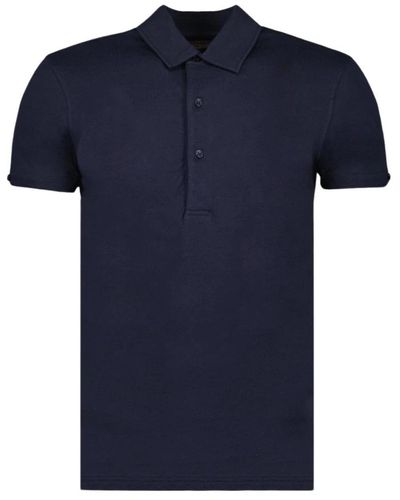 Orlebar Brown Tops > polo shirts - Bleu