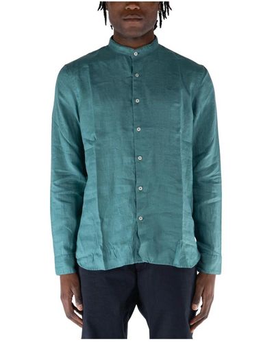 Timberland Camicia lino coreana - Verde