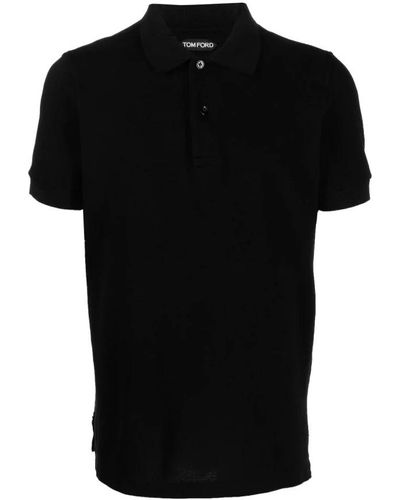 Tom Ford Polo Shirts - Black