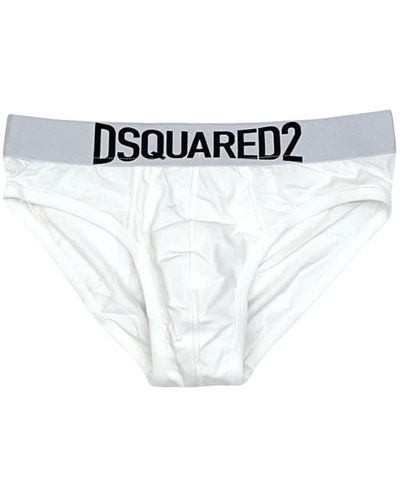 DSquared² Slip intimo con logo - Bianco