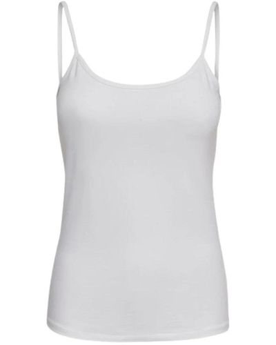 ONLY Sleeveless Tops - Grey