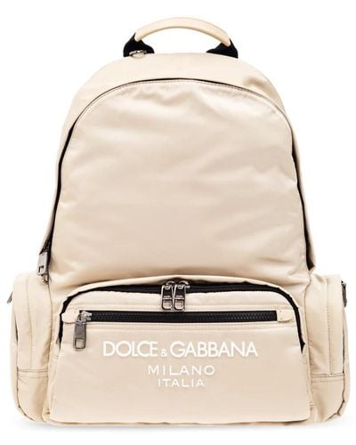 Dolce & Gabbana Zaino con logo - Neutro