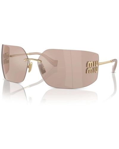 Miu Miu Stylische sonnenbrille für frauen - Weiß