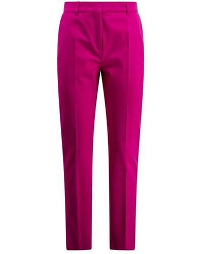 Max Mara Studio Slim-Fit Trousers - Pink