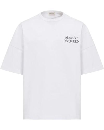 Alexander McQueen Logo-Print T-Shirt - Weiß
