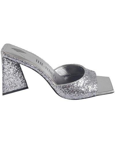 The Attico Shoes > heels > heeled mules - Gris