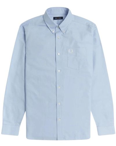Fred Perry Classica camicia oxford con colletto a bottoni - Blu