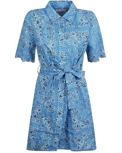 Mc2 Saint Barth Shirt Dresses - Blue