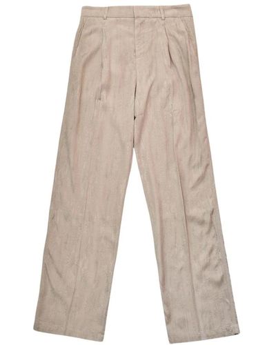 Soulland Trousers > straight trousers - Gris