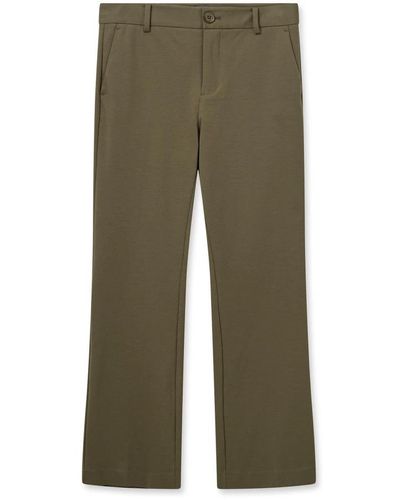 Mos Mosh Straight Trousers - Green