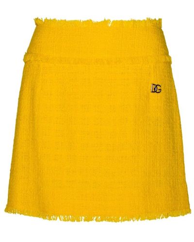 Dolce & Gabbana Short Skirts - Yellow