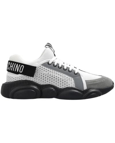 Moschino Sneakers mit Logo - Grau