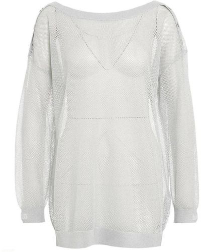 Liu Jo Round-Neck Knitwear - White