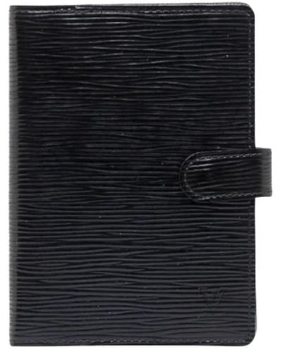 Louis Vuitton Portafoglio louis vuitton in pelle nera usato - Nero