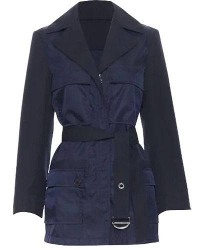 Chloé Coats > belted coats - Bleu