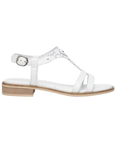 Nero Giardini Shoes > sandals > flat sandals - Blanc