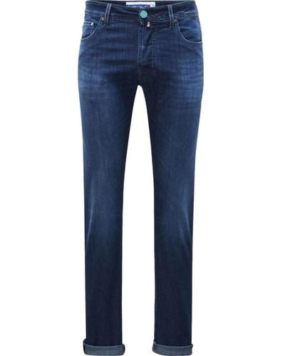 Jacob Cohen Eng anliegende dunkle Skinny Jeans - Blau